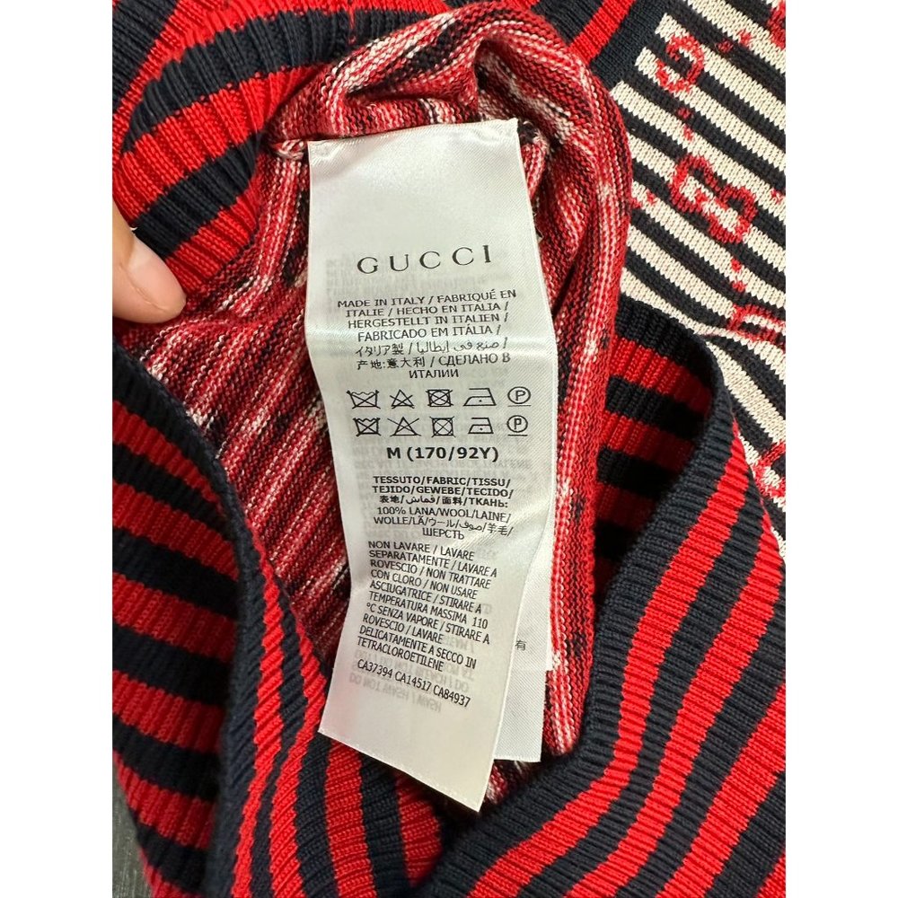 Gucci Red Fitted Ribbed Tank Top - Picture 5 of 11